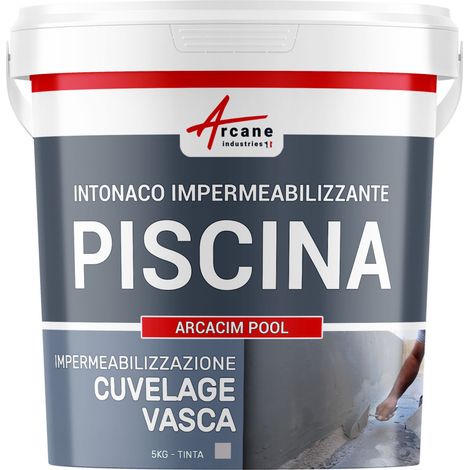 Rivestimento impermeabile per piscine, vasca: ARCACIM POOL - 5 kg Grigio - ARCANE INDUSTRIES (1/5)