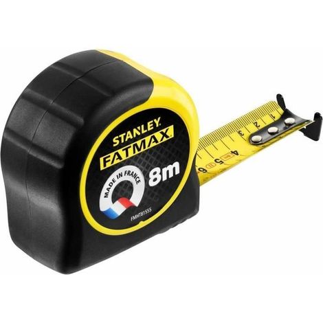mètre mesureur - Gamme FATMAX - Fabriqués en France - Revêtement Blade Armor - Ruban Résistant et Épais - Boitier Abs Bi matière - Amortisseur de Chocs (1/5)
