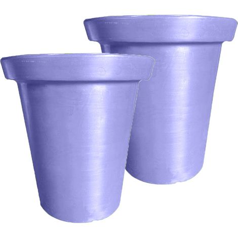 Pot de fleurs rond xxl delight 760l-lot de 2 - plast'up rotomoulage (1/3)