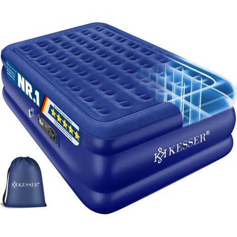 KESSER® Luftbett mit integrierter elektrischer Pumpe - Blau, Einzel