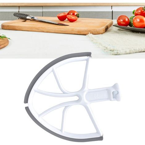 Batteur plat à bord flexible en silicone pour robot pâtissier à bol relevable de 6 pintes (1/5)