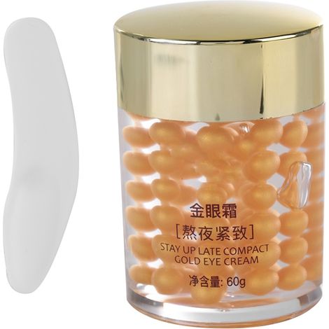 Crème yeux raffermissante 60g à l'or, anti-cernes et poches, soin hydratant contour des yeux, essentiel anti-âge. (1/5)