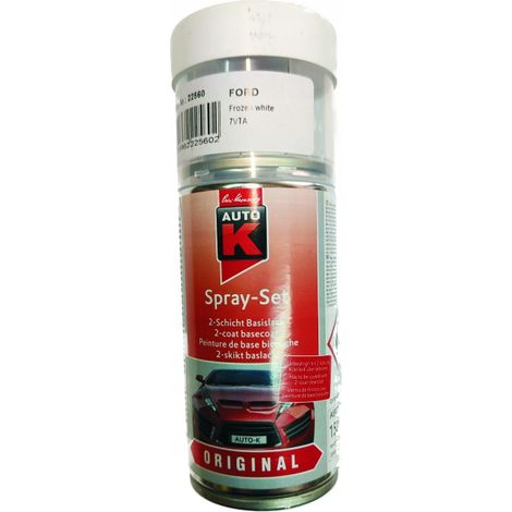 Spray de retouche peinture Ford blanc givré 150 ml auto K (1/5)