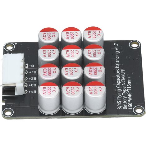 Aktiver Batteriebalancer 3-24S, Balancerplattenzubehör für LiFePO4, Li-Ion und LTO, Spannungsausgleicher. (1/5)