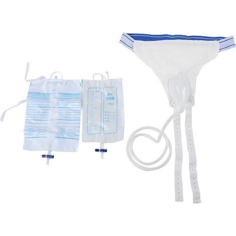 Collecteur d'Urine Silicone Respirant pour Hommes et Femmes - Dispositif d'Incontinence avec Cathéter, Type Normal (1/5)