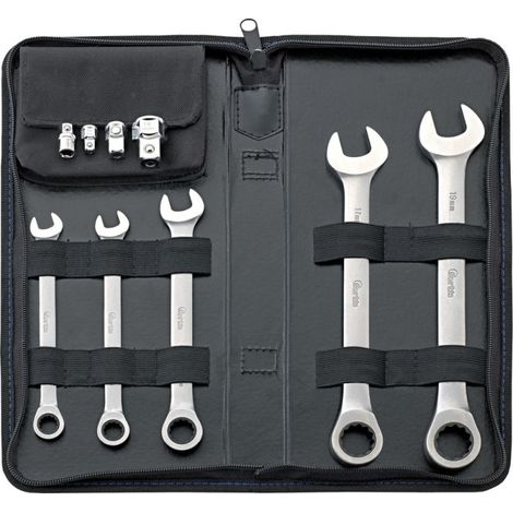 Insieme Chiave A Cricchetto. 9 Parti Ger. 8-19Mm Fortis
