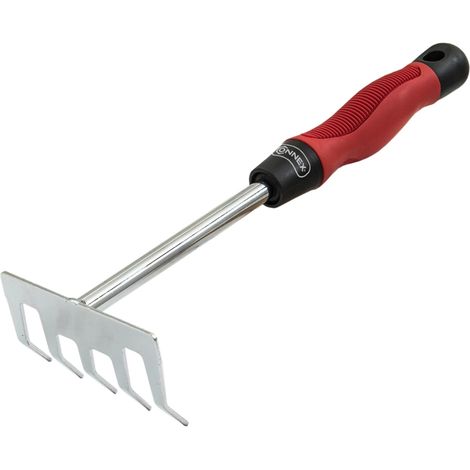 Rastrellino zincato con manico bimateriale ergonomico TPR (1/3)