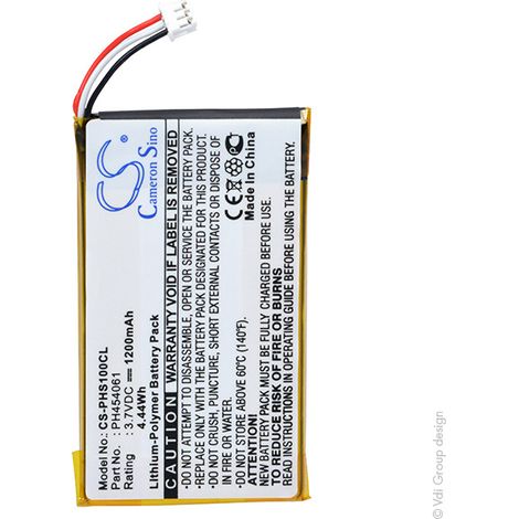 NX - Batterie téléphone 3.7V 1200mAh - PH454061