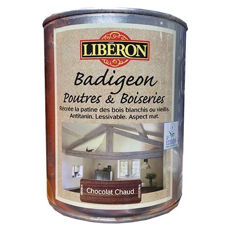 LIBÉRON Badigeon Poutres & Boiseries Chocolat chaud 2,5 L