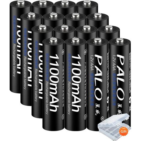 Batteries Rechargeables, NI-MH, Compatibilité Polyvalente, 16pcs AAA Batterie (1/2)