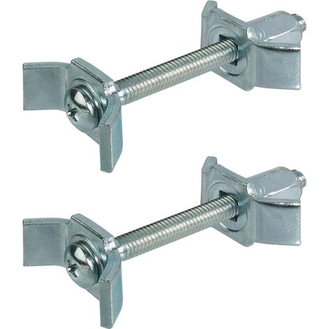 Cyclingcolors – Lot de 2 ferrures d'assemblage M6 150mm – Acier zingué – Pour perçage 35mm – Fixation meuble lit berceau