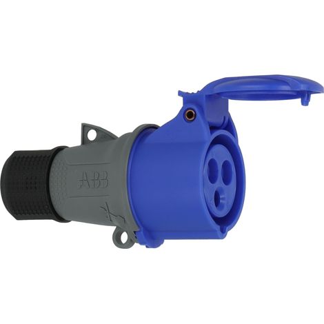 Prise électrique CEE P17 avec clapet (IP44)