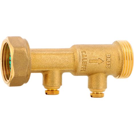 Clapet antipollution NF ACS femelle mâle 2" (50/60) avec purges imperdables 1/4" (8/13) - Longueur 169 mm - Sferaco