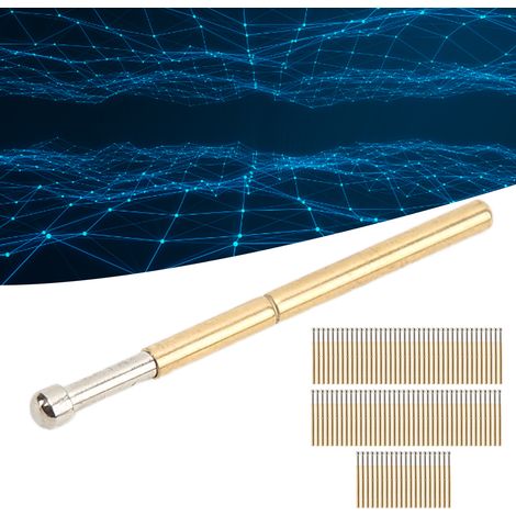 100 Pièces Broches de Test à Grosse Tête Ronde P125-D pour Composants Électroniques, Aiguilles de Test Pogo Pin (1/5)