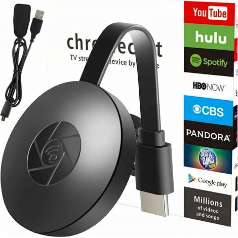Wireless HDMI Display Dongle Smart TV Stick WiFi Streaming Miracast DLNA Airplay WLAN Multimedia Receiver Empfänger USB1080p Full HD HDTV Retoo (1/5)