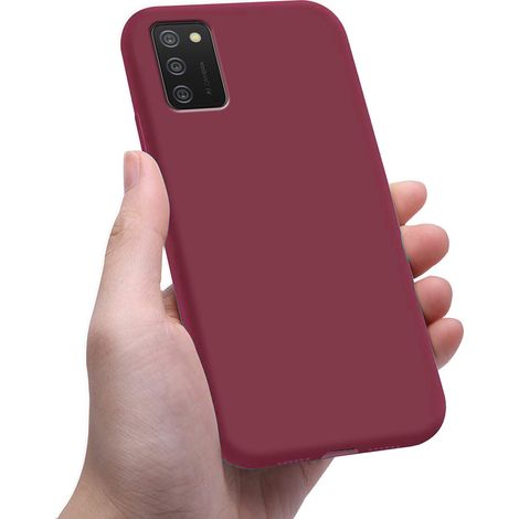 Étui fin pour Samsung Galaxy A02s, Slim, bordeaux (1/3)