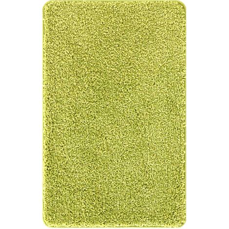 vidaXL Tappetino da bagno antiscivolo Verde 60 x 90 cm PP (1/5)