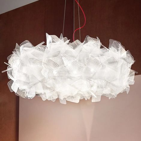 [NEUWERTIG] B-Ware Slamp Clizia Pixel Hängelampe Deckenleuchte Pendelleuchte Kabel Rot ø 78 Cm