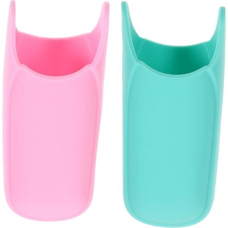 Lot de 2 manchons en silicone résistants à la chaleur pour fer à friser, support antidérapant pour fer à friser, idéal pour les voyages et la maison, organisateur de fer à friser (1/5)