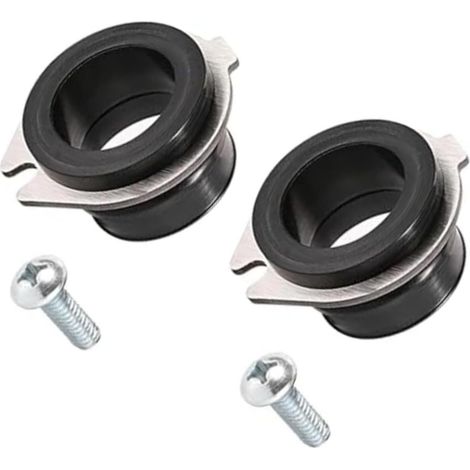 2 Adaptateurs de tuyau, inox, caoutchouc, pour broyeur de déchets (1/4)