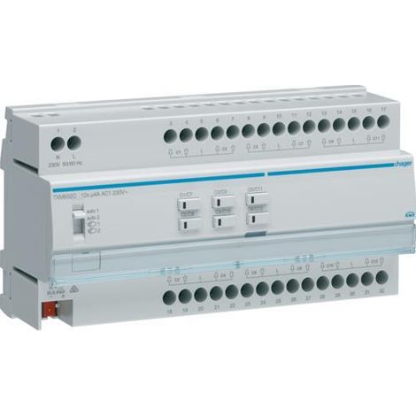 Hager TXM632C. Temperaturbereich in Betrieb: -5 - 45 °C. Produktfarbe: Grau, Internationale Schutzart (IP-Code): IP20. Höhe: 90 mm. Anzahl enthaltener Produkte: 1 Stück(e) (TXM632C)