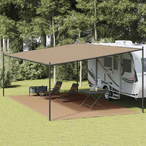 Zeltteppich Taupe 400x800 cm HDPE