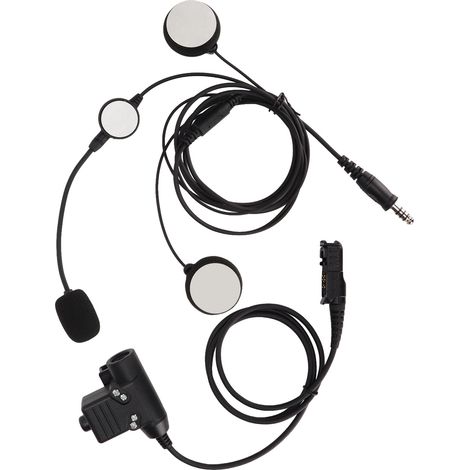 Casque de communication moto avec micro 7.1mm et bouton PTT U94 compatible Motorola XiR P6600 P6620 DP2400 MTP3250 (1/5)