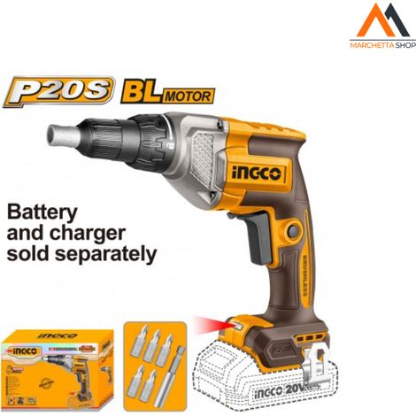 AVVITATORE A BATTERIA PER CARTONGESSO 20V NUDO