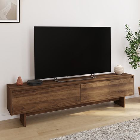 Mueble TV 180 cm YURI 2 puertas efecto nogal