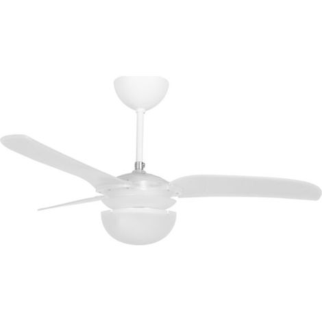 Ventilador de techo con luz Orbegozo CP 75120, 3 velocidades de ventilación, 3 aspas, mando a distancia, 120 cm de diámetro, 65 W (1/3)