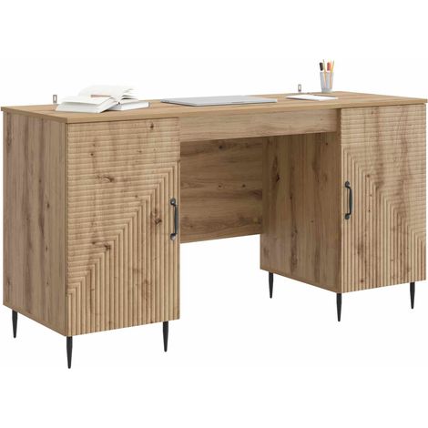 Maison Exclusive - Scrivania con lo scaffale Rovere Artigianale 142,5 x 50 x 75 cm