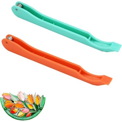 Tagliatrice manuale per fogli di rame e fogli di vetro colorati - Dispenser di nastro adesivo per vetro - Artigianato decorativo su vetro (1/5)