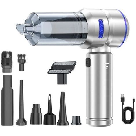 Pulseur d'air comprimé 3 en 1, aspirateur avec 3 réglages de Vitesse, Charge Rapide Type-C, souffleur à air sans Brosse Portable à Longue durée de Vie (1/5)