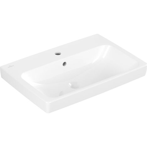Villeroy & Boch Architectura - Waschtisch 65x45 cm, mit Überlauf, Hahnloch, Alpinweiß 4A876501 (1/2)
