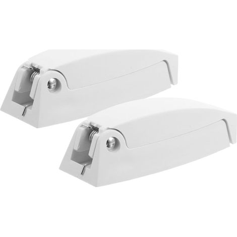 Lot de 2 verrous porte blancs pour camping, car et caravane (1/5)