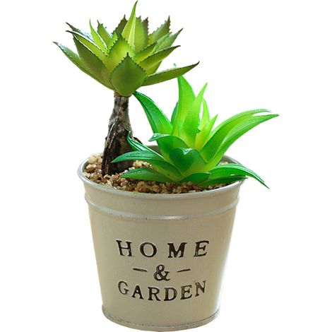 Plantes succulentes artificielles réalistes en pot - idéales pour décorer votre maison ou votre bureau. (1/5)