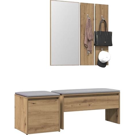Garderoben-Set Artisan-Eiche Holzwerkstoff