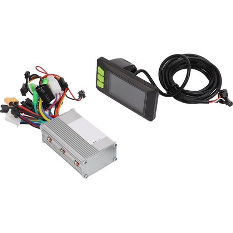 Kit contrôleur sans balais 36/48/60V 350W avec écran LCD couleur, 3 modes de contrôle sinusoïdal pour vélo électrique et trottinette (1/5)