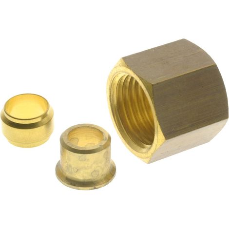 Bague de réduction RS PRO Femelle métrique M14 Femelle 14 mm en Laiton, Droit ( Prix pour Paquet de 10 )