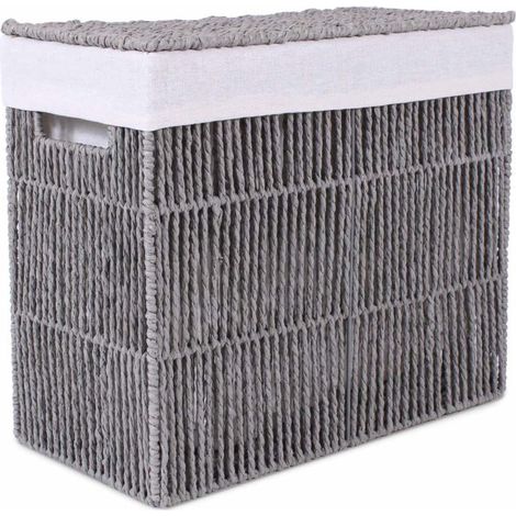 Boîte en papier gris doublée, 31x18x31 cm (1/5)