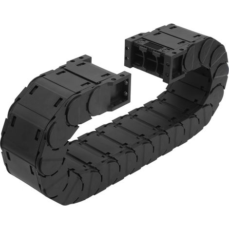 Chaîne porte-câbles fermée silencieuse type tank, assemblage démontable D25 x 125, 1 mètre (1/5)