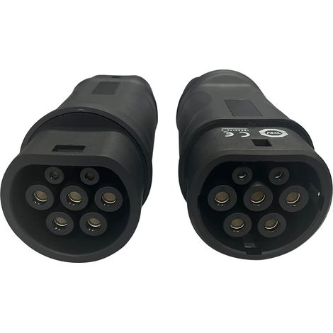 Jatrhg – Adaptateur de charge EV GB/T vers Type 2 – Courant 16A/32A – Tension 110V/250V AC – Matériau thermoplastique – Pour véhicules électriques