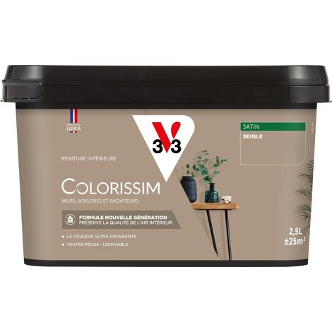 Peinture murale intérieure Colorissim® V33 Seigle Satin 2,5L