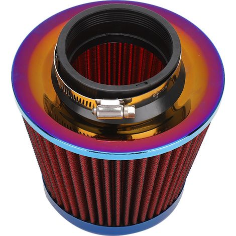 76 mm / 2,99 Zoll Motorluftfilter Universal Modifizierter Aluminiumlegierungs-Pilzkopf-Luftfilter (Rot). (1/5)