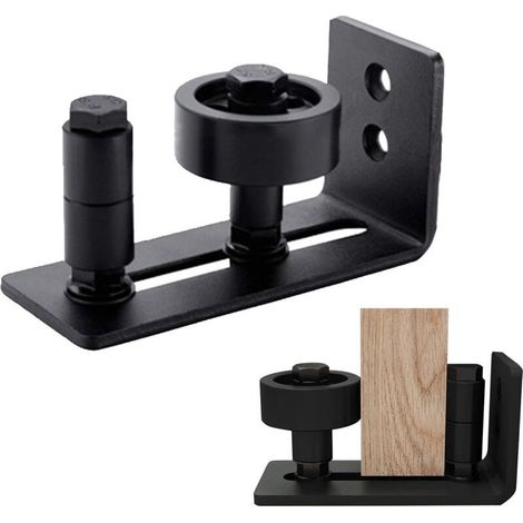 Adjustable floor guide, wooden door bottom guide, sliding door track, adjustable sliding door floor guide, for barn doors and sliding door systems, 8 in 1 (1/5)