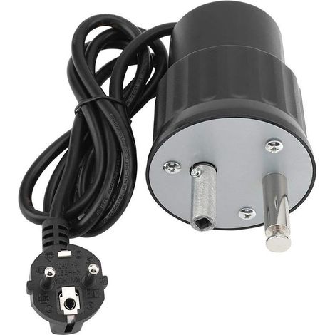 Moteur Tourne Broche de Barbecue Moteur Eléctrique Camping en Aluminium Kit Rôtissoire Barbecue Charge Nominale 0-24kg(EU Plug) (1/5)