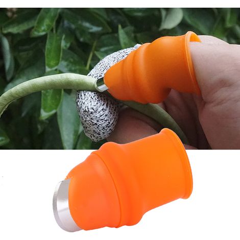 Outil de cueillette pour fruits et légumes du jardin (modèle court pour homme avec protège-doigts résistant aux coupures de classe 5) (1/5)