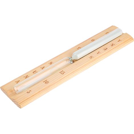 Sablier en bois pour sauna, 15 minutes, accessoire pour sauna et spa. (1/5)