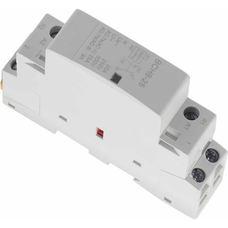 Contacteur AC 2P 25A 230V 1NO 1NC Rail Din pour CVC Domestique (1/5)