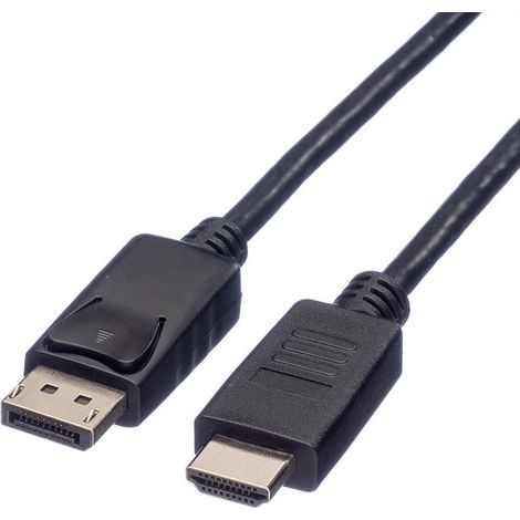Cable DisplayPort Roline DP-HDTV, macho/macho, 2 m, 11/04/5781
